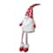 Glitzhome® 28" Fabric Christmas Gnome Shelf Sitter with Dangling Legs